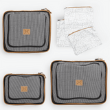 Travel Luggage Organizer Pods 6 piece set | Geo Moonstruck - Thandana UK