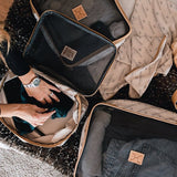 Travel Luggage Organizer Pods 6 piece set | Logo Print - Thandana UK