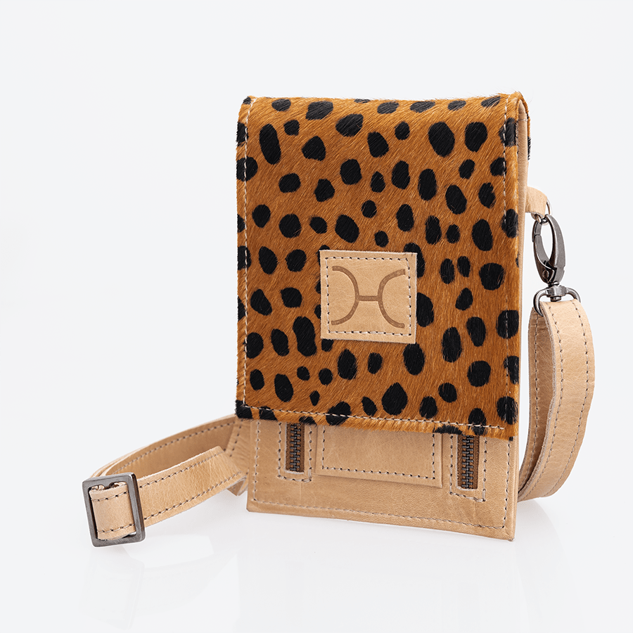 Urban Cellphone Sling Faux printed Fur Leather - Thandana UK