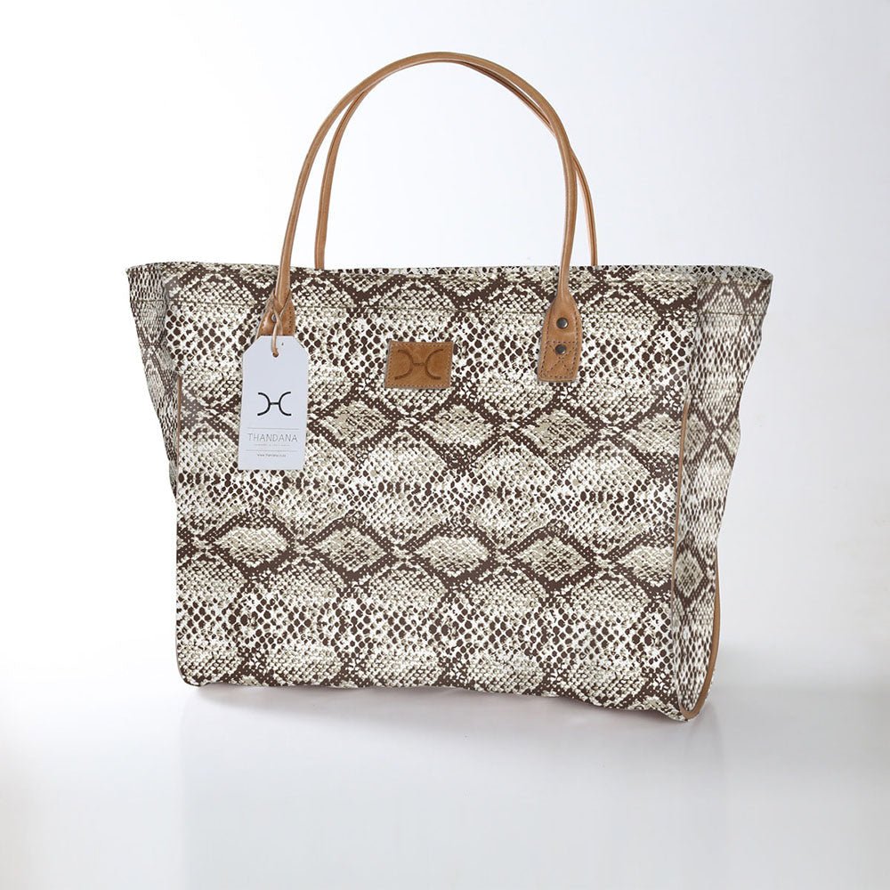 Utility Shopper Bag Laminated Fabric - Thandana UK