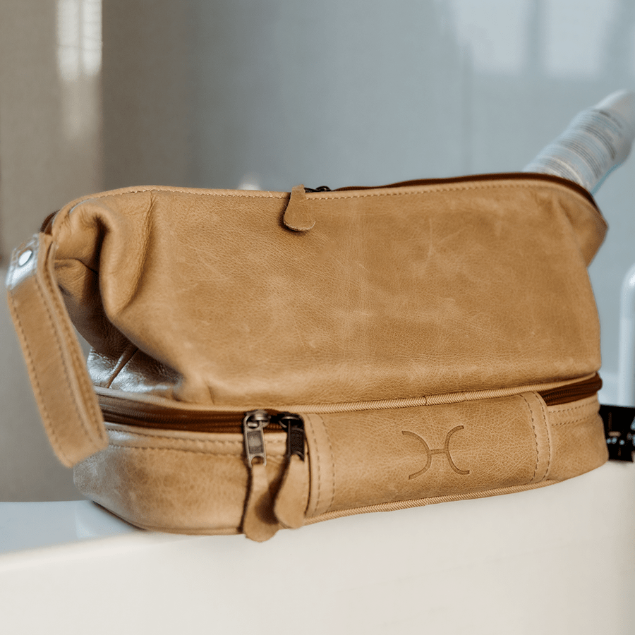 Wash Bag Unisex Leather - Thandana UK