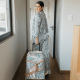 Wheelie Travel Bag Laminated Fabric - Thandana UK