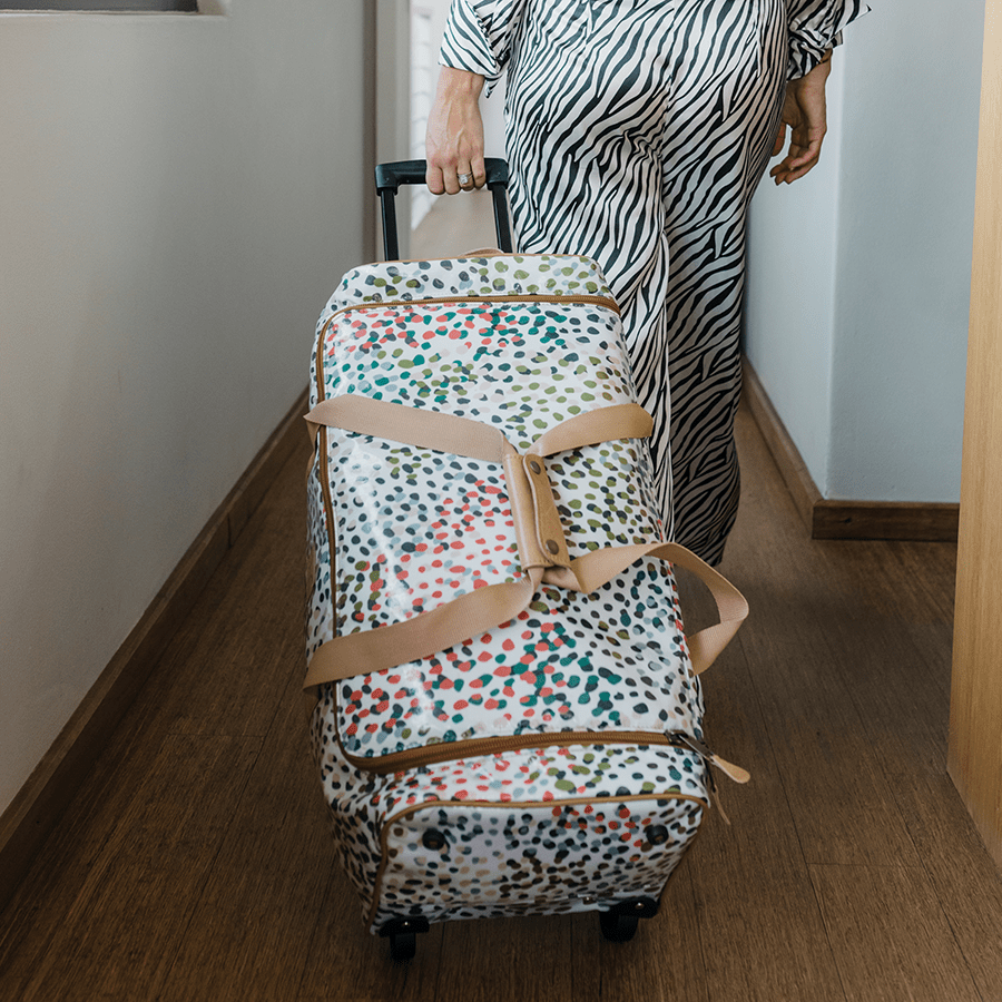 Wheelie Travel Bag Laminated Fabric - Thandana UK
