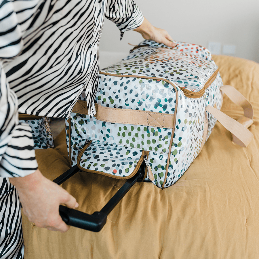 Wheelie Travel Bag Laminated Fabric - Thandana UK