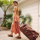 Wheelie Travel Bag Leather - Thandana UK