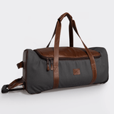 Wheelie Travel Bag Wax Canvas & Leather - Thandana UK
