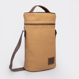 Wine Cooler Double Carry Canvas & Leather - Thandana UK