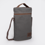 Wine Cooler Double Carry Canvas & Leather - Thandana UK