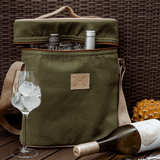 Wine Cooler Jumbo Canvas & Leather - Thandana UK