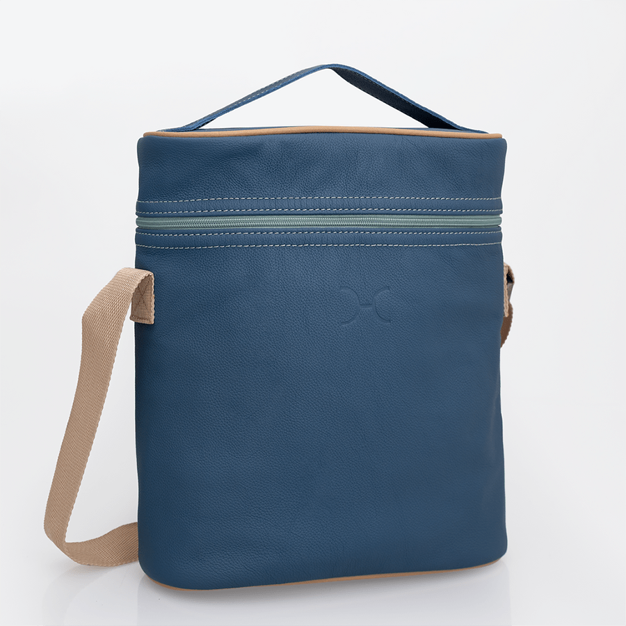 Wine Cooler Jumbo Carry Bag Leather - Thandana UK