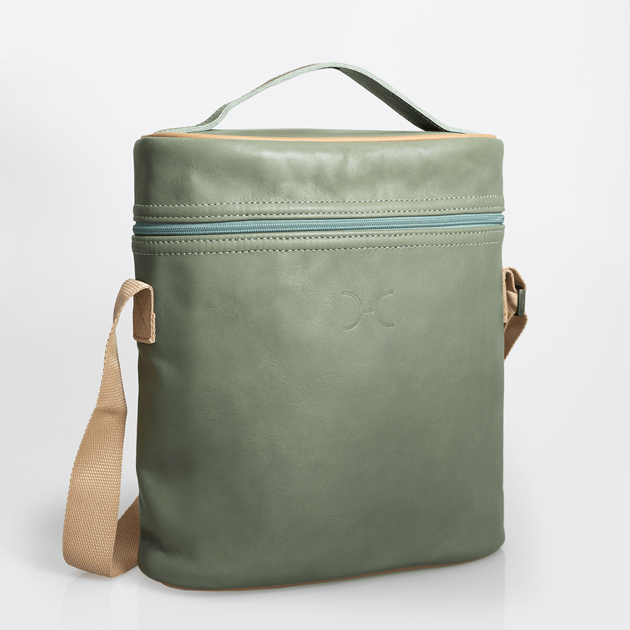 Wine Cooler Jumbo Carry Bag Leather - Thandana UK