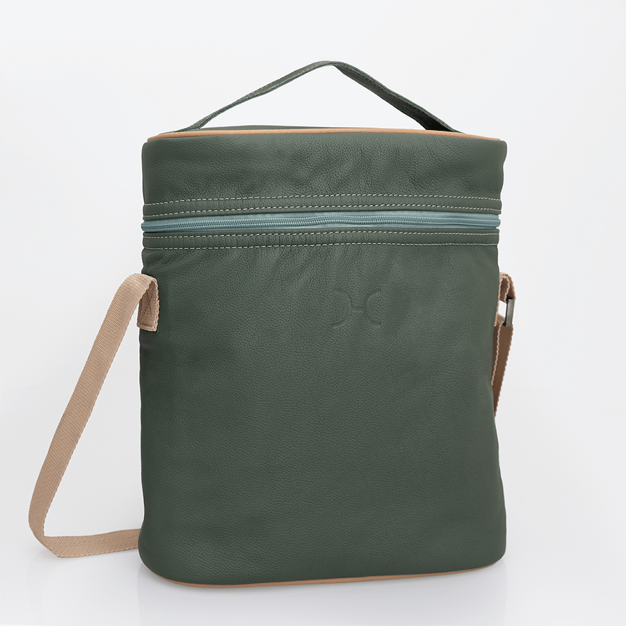 Wine Cooler Jumbo Carry Bag Leather - Thandana UK