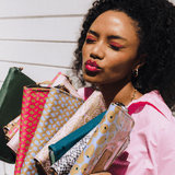 Women's Large Wallet Laminated Fabric - Thandana UK